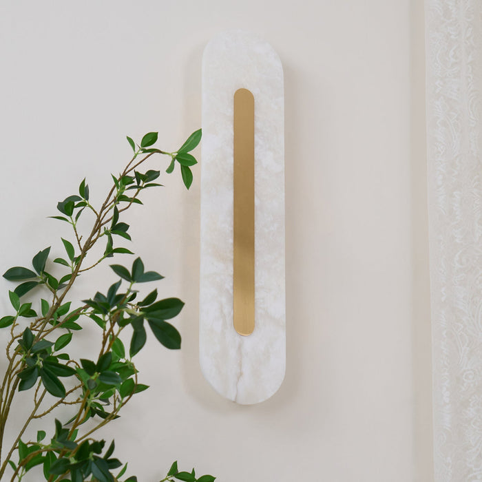 Alabaster Rounded Wall Light Vakkerlight