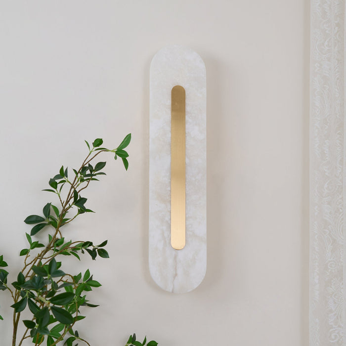 Alabaster Rounded Wall Light Vakkerlight