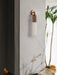 Alabaster Sculpted Tube Wall Sconce Vakkerlight