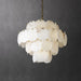 Alabaster Shell Brass Chandelier Vakkerlight
