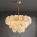 Alabaster Shell Brass Chandelier Vakkerlight