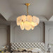 Alabaster Shell Brass Chandelier Vakkerlight