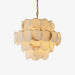Alabaster Shell Brass Chandelier Vakkerlight