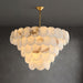 Alabaster Shell Brass Chandelier Vakkerlight