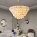 Alabaster Shell Brass Chandelier Vakkerlight