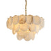 Alabaster Shell Brass Chandelier Vakkerlight
