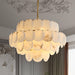 Alabaster Shell Brass Chandelier Vakkerlight