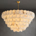 Alabaster Shell Brass Chandelier Vakkerlight