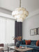 Alabaster Shell Brass Chandelier Vakkerlight