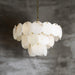 Alabaster Shell Brass Chandelier Vakkerlight