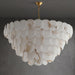 Alabaster Shell Brass Chandelier Vakkerlight