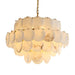 Alabaster Shell Brass Chandelier Vakkerlight