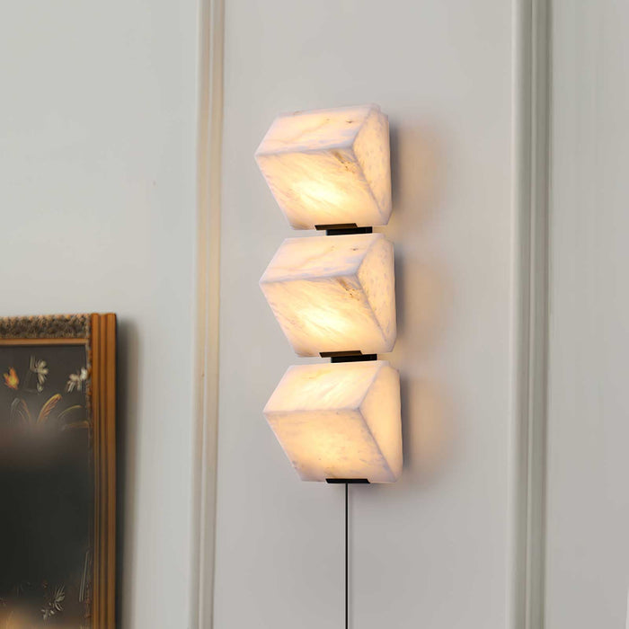 Alabaster Staircase Plug-in Wall Lamp Vakkerlight