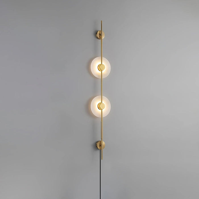 Alabaster Vertical Plug-in Wall Sconce Vakkerlight