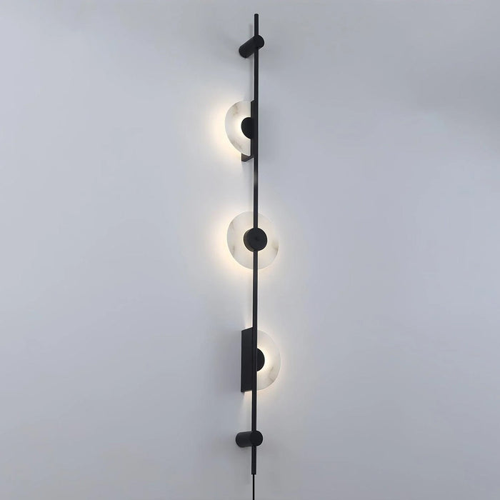 Alabaster Vertical Plug-in Wall Sconce Vakkerlight