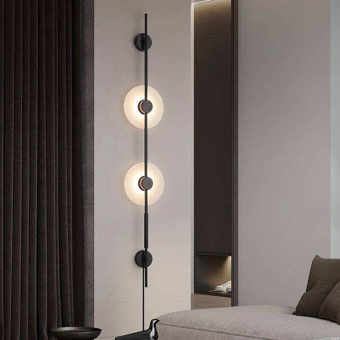 Alabaster Vertical Plug-in Wall Sconce Vakkerlight