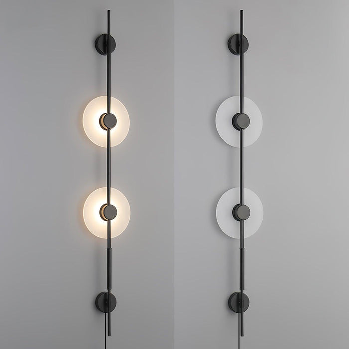 Alabaster Vertical Plug-in Wall Sconce Vakkerlight