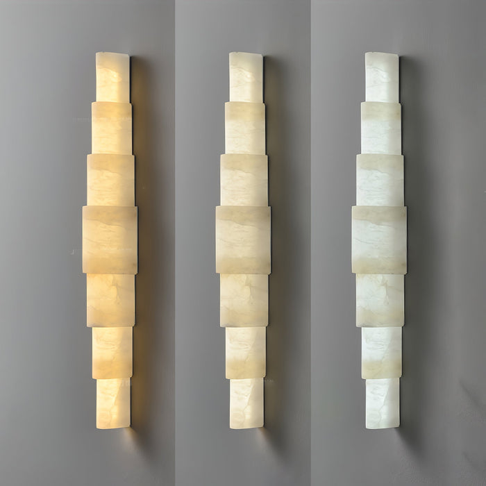 Alba Cascade Alabaster Wall Sconce Vakkerlight