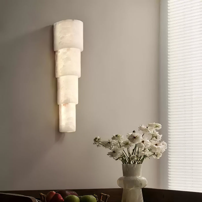 Alba Cascade Alabaster Wall Sconce Vakkerlight
