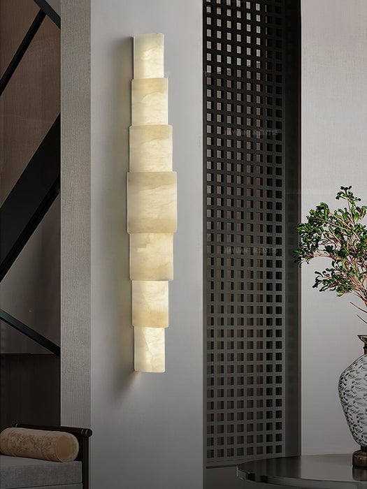Alba Cascade Alabaster Wall Sconce Vakkerlight