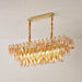 Amber Prism Glass Chandelier Vakkerlight