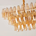 Amber Prism Glass Chandelier Vakkerlight