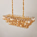 Amber Prism Glass Chandelier Vakkerlight