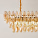 Amber Prism Glass Chandelier Vakkerlight