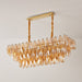 Amber Prism Glass Chandelier Vakkerlight