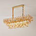 Amber Prism Glass Chandelier Vakkerlight