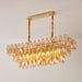 Amber Prism Glass Chandelier Vakkerlight