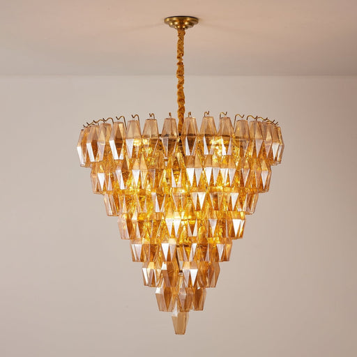Amber Empire Chandelier Vakkerlight