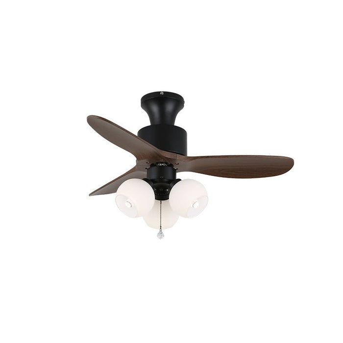 Amberglo Retro Ceiling Fan Light Vakkerlight