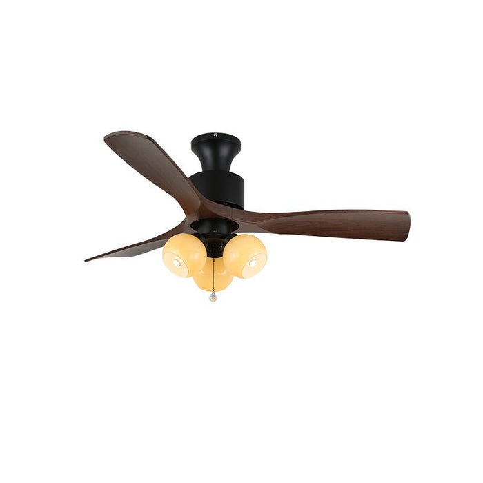 Amberglo Retro Ceiling Fan Light Vakkerlight
