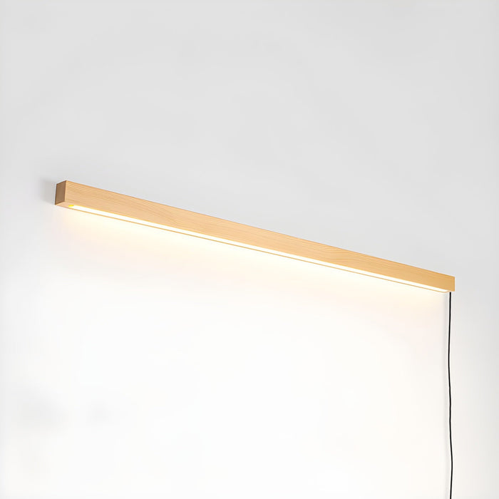 Arlo Linear Wood Plug-in Wall Light Vakkerlight