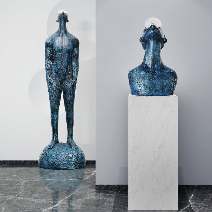 Atlas Guardian Sculpture Floor Ornaments Vakkerlight