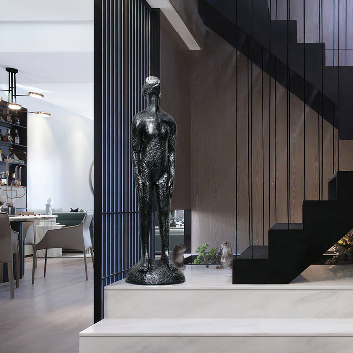 Atlas Guardian Sculpture Floor Ornaments Vakkerlight
