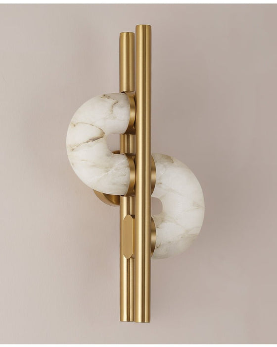 Aurelia Dual Disc Alabaster Sconce Vakkerlight