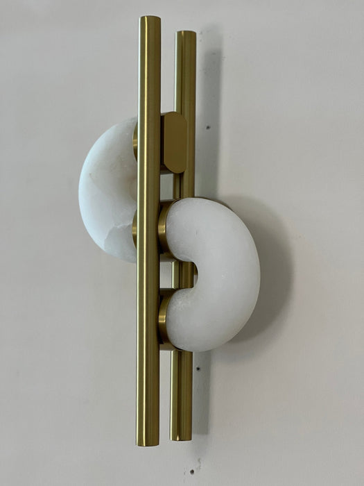 Aurelia Dual Disc Alabaster Sconce Vakkerlight
