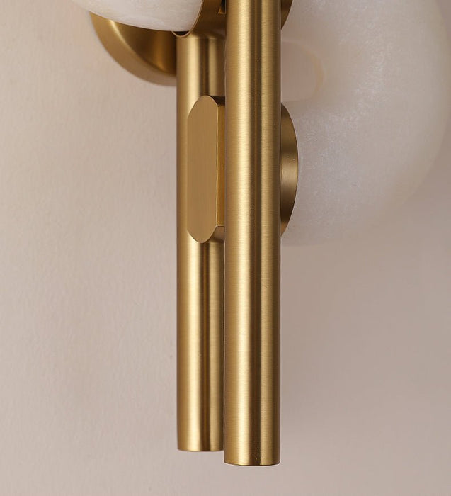 Aurelia Dual Disc Alabaster Sconce Vakkerlight