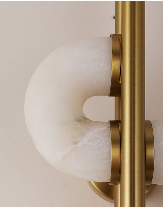 Aurelia Dual Disc Alabaster Sconce Vakkerlight