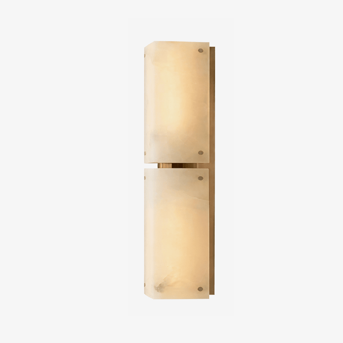 Aurelia Double Panel Alabaster Wall Light Vakkerlight