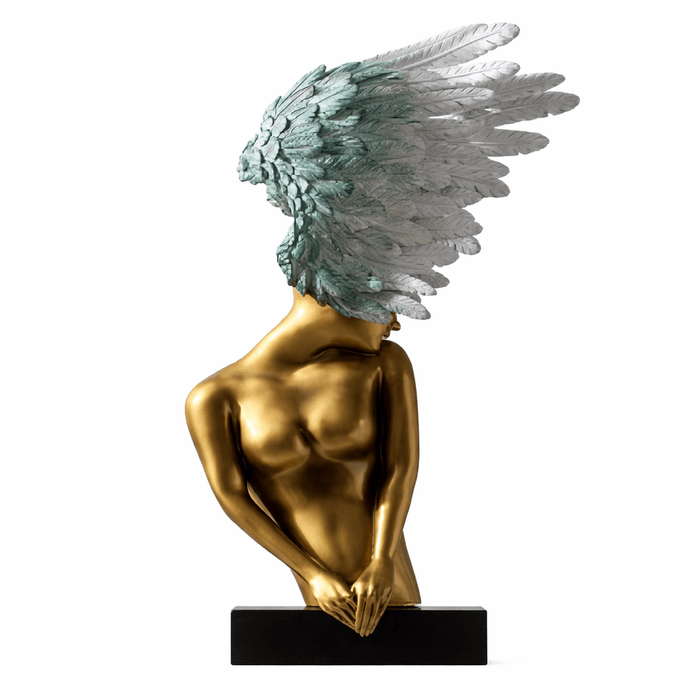 Aurelia Winged Bust Sculpture Vakkerlight