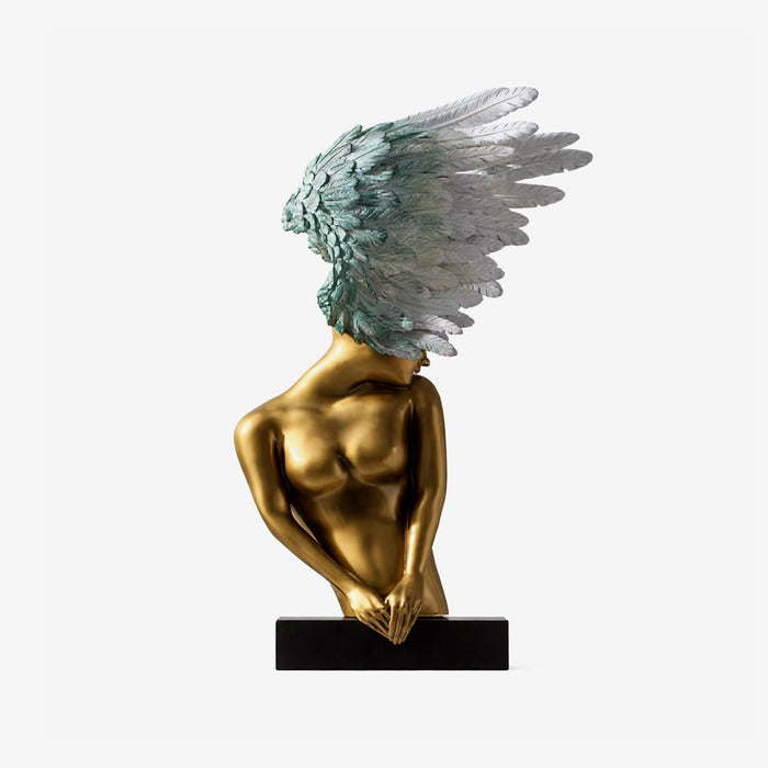 Aurelia Winged Bust Sculpture Vakkerlight
