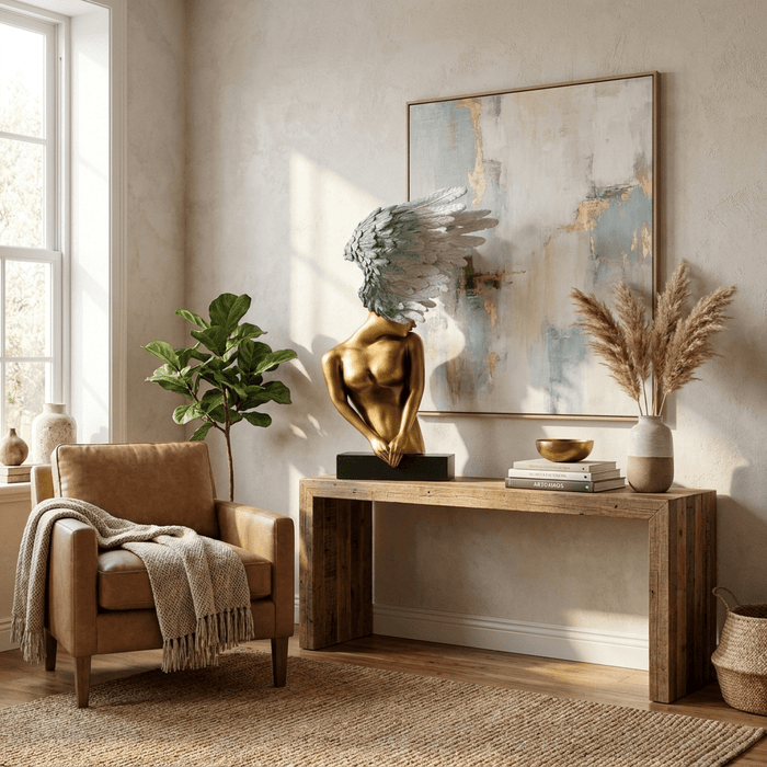 Aurelia Winged Bust Sculpture Vakkerlight