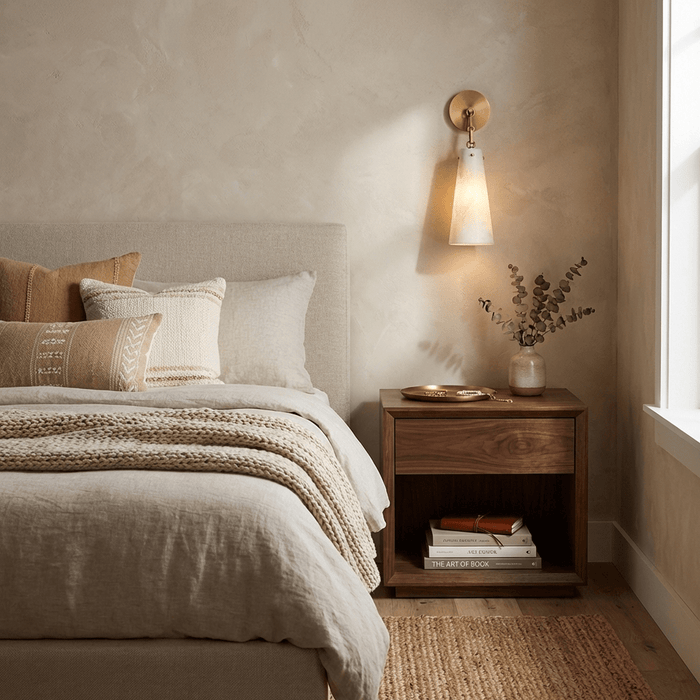 Aurelian Tapered Alabaster Wall Sconce Vakkerlight