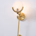 Ava Brass Alabaster Wall Lamp Vakkerlight