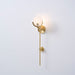 Ava Brass Alabaster Wall Lamp Vakkerlight