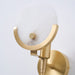 Ava Brass Alabaster Wall Lamp Vakkerlight