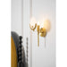 Ava Brass Alabaster Wall Lamp Vakkerlight